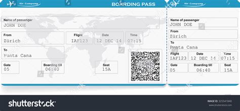 Pattern Of Airline Boarding Pass Ticket With Qr2 Royalty Free Stock