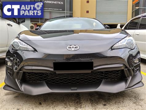 Trd V2 Style Matte Black Front Bumper Lip For 2017 2021 Toyota 86 Zn6