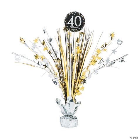 40th Birthday Sparkling Celebration Centerpiece Oriental Trading