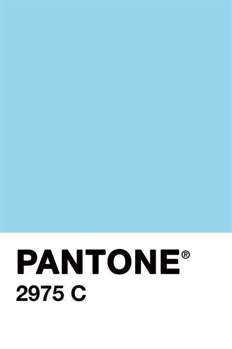 Sky Blue Pantone Color Chart