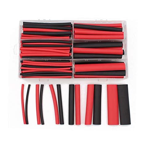 Pcs Red Black Dual Wall Heat Shrink Tubing Kit Size Heat Shrink