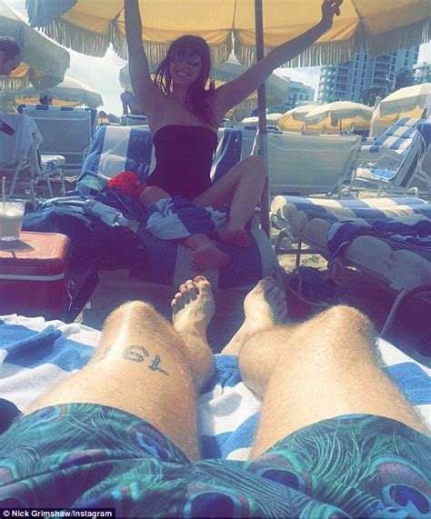 Daisy Lowe Hits The Sand And Surf In A Sizzling Teeny Tiny Polka Dot Bikini In Miami Daily