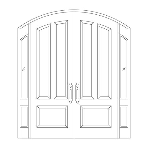 Line Drawing For Doors Master Doors