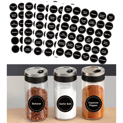 180 Spice Labels For Food Containers Chalkboard Labels For Jars Spice