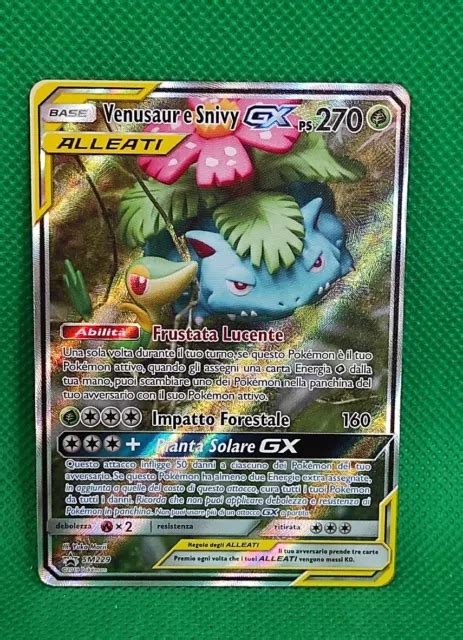 Carta Pok Mon Tcg Venusaur E Shivy Gx Alleati Black Star Promo In