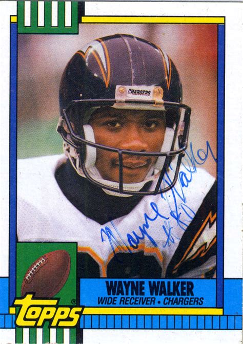 Walker, Wayne | The Football Autograph Encyclopedia