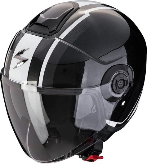 Kask Motocyklowy Scorpion Exo City Ii Vel Metal Black White Opinie I