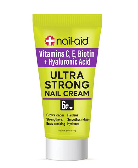 Nail-Aid - Vitamins C, E, Biotin + Hyaluronic Acid - Ultra Strong Nail