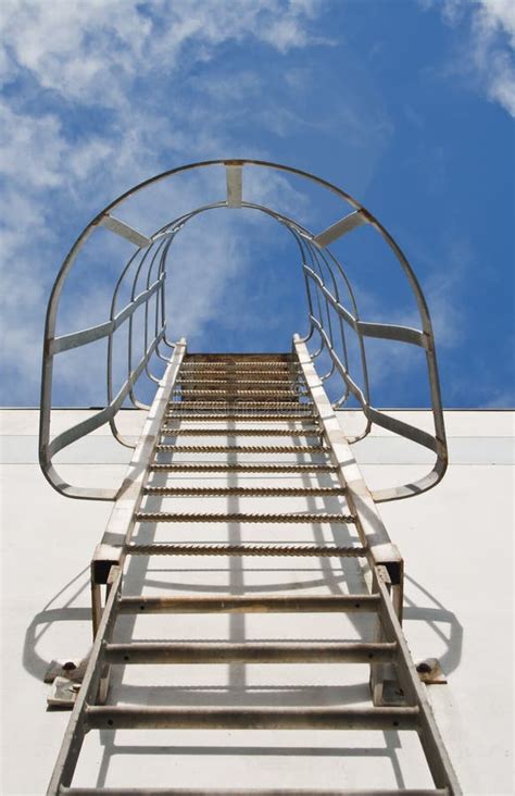 Fire exit stairs stock photo. Image of security, white - 21415614