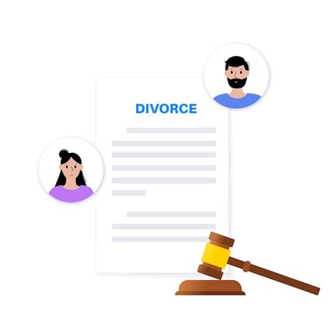 Premium Vector Legal Divorce Procedure