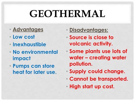 Advantages And Disadvantages Of Geothermal Energy