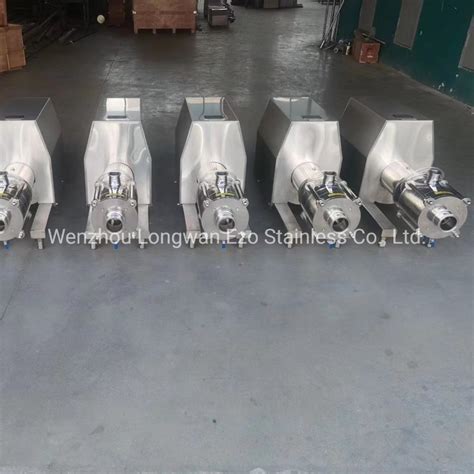 Stainless Steel Food Grade Single Stage Dispering Emulsion Pump For