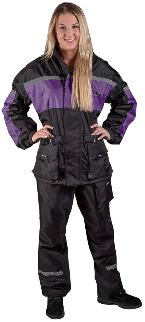 Fulmer 452 Legacy Womens Rain Suit Black/Purple - Walmart.com - Walmart.com