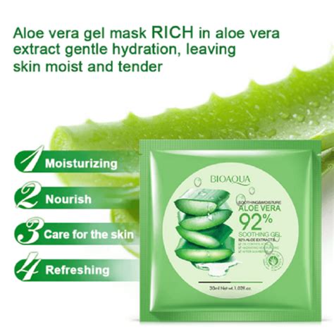 Bioaqua Aloe Vera Soothing Gel Sheet Mask Aloe Extracts