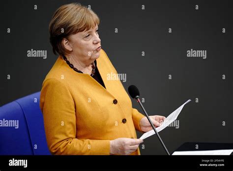 Berlin Allemagne Mars La Chanceli Re Angela Merkel Cdu