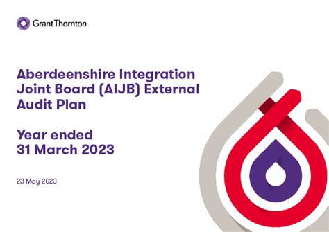 Aberdeenshire Integration Joint Board Annual Audit Plan 2022 23 Audit