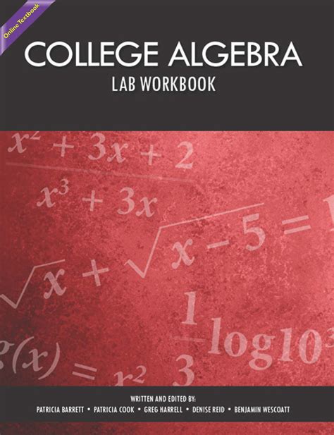 College Algebra Lab Manual Barrett Cook Harrell Reid Wescoatt