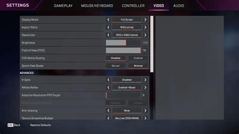 Apex Legends Best Settings And Options Guide Pro Players Jun