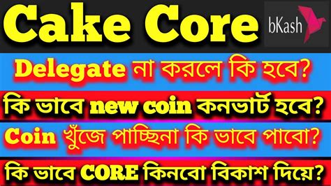 Cakecore Update Cakecore Delegate Cakecore Wallet Connect Cake Core