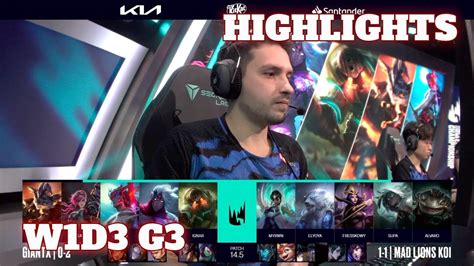 GX Vs MDK Highlights Week 1 Day 3 LEC Spring 2024 GIANTX Vs Mad