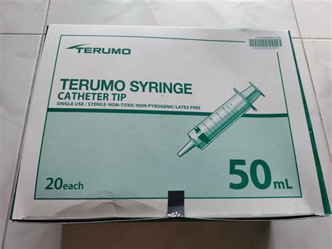 Terumo Syringe Catheter Tip Ml Pcs Health Nutrition Medical