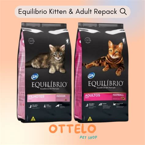 Jual Makanan Kucing Equilibrio Kitten Equilibrio Adult Repack Equil