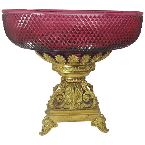 Antique French Cut Glass Centerpiece For Sale At 1stdibs