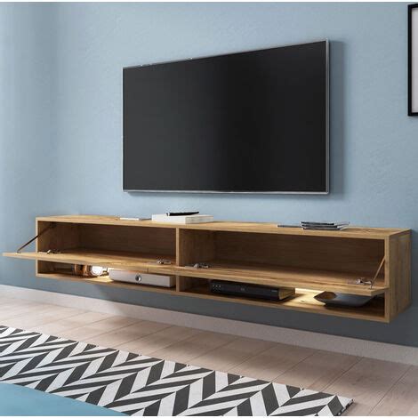 Selsey Wander Mueble De TV De Pie Colgante 180 Cm Roble Wotan