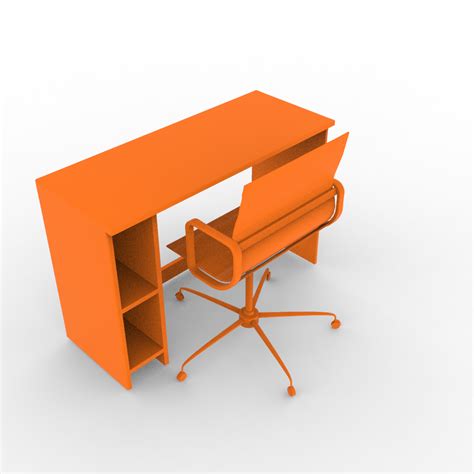 Office Table With Chair Bim Modeling Services Provider