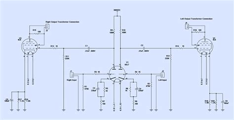 Single Ended L Guitar Schematic Direct Coupled V Cat