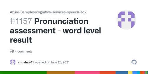 Pronunciation Assessment Word Level Result Issue Azure