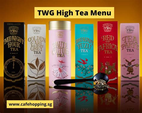 TWG High Tea Menu Singapore