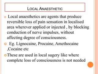 local anaesthetic pptx