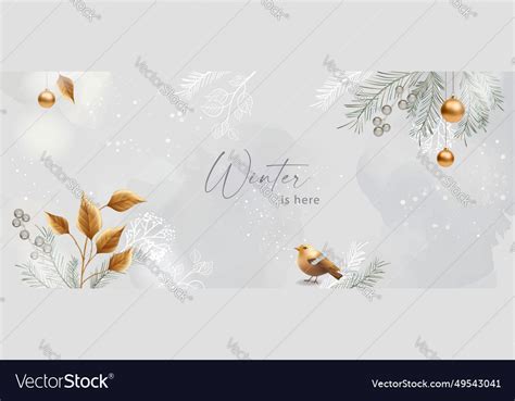 Christmas and new year banner Royalty Free Vector Image