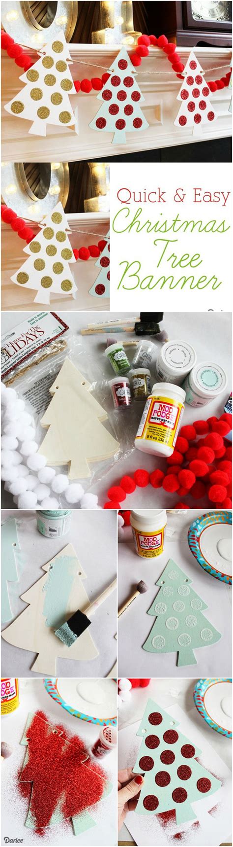 Diy Christmas Banner Quick And Easy Tutorial Darice Christmas Diy