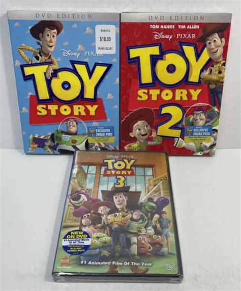 Lot Of Disney Pixar Dvds Toy Story Brand New Sealed