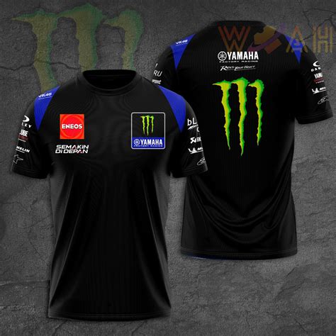 Monster Energy Yamaha D T Shirt Polo Woahtee