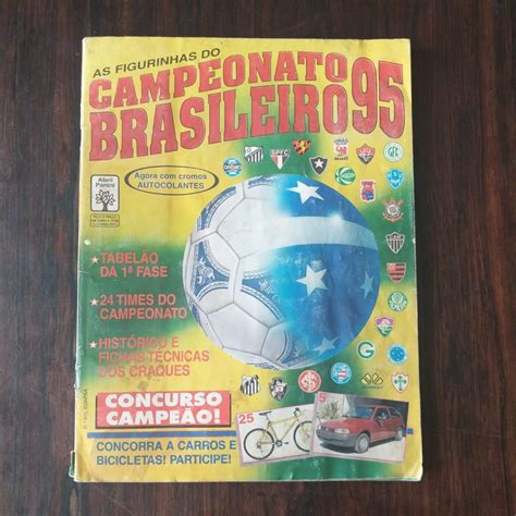 Álbum de Figurinhas Campeonato Brasileiro 1995 Incompleto faltando