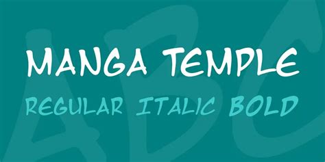 Manga Temple Font Upfonts