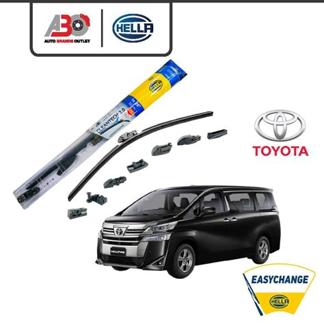 HELLA Nanotechnology Wiper Blades Set Toyota Vellfire All Gen Auto2u