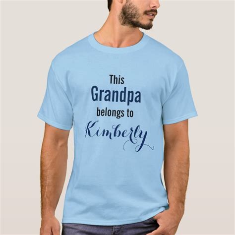 Funny Grandpa Shirt This Grandpa Belongs To T Shirt