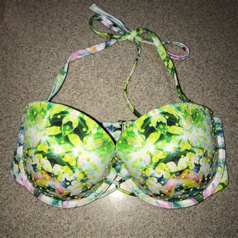 Victorias Secret Pushup Bikini Top Swimsuit Gem