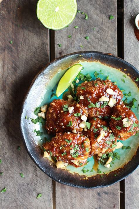 Sweet And Sour Sticky Thai Boneless Oven Baked Chicken Wings Recipe