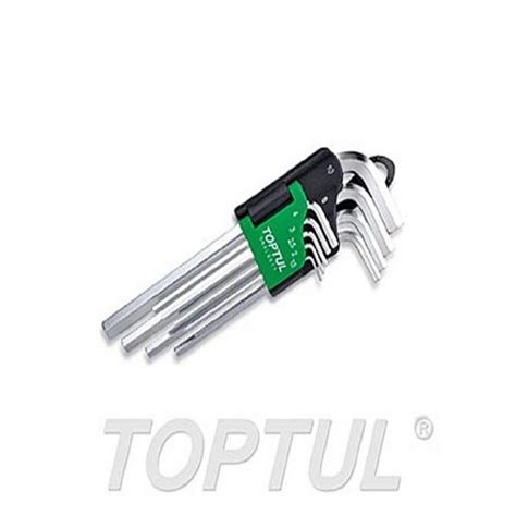 Toptul Ln Key Set 9pc 15 To 10mm Long Length Hex Type Toptul