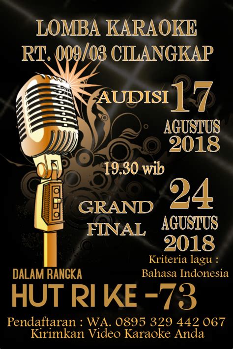 Lomba Karaoke Warga Dalam Rangka Semarak Hut Ri