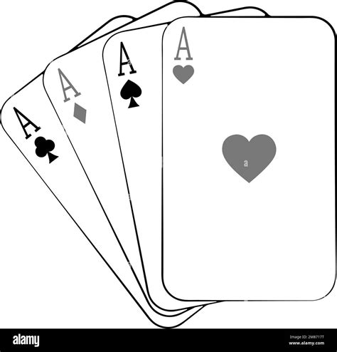 Aces playing cards suits Stock Vector Image & Art - Alamy