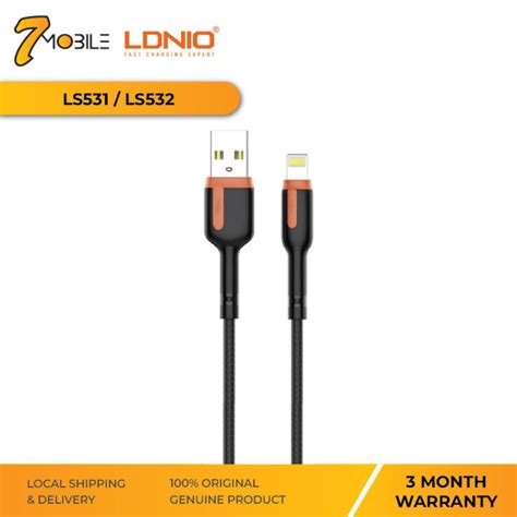 LDNIO LS531 1 Meter LS532 2 Meter Micro Lightning Type C USB