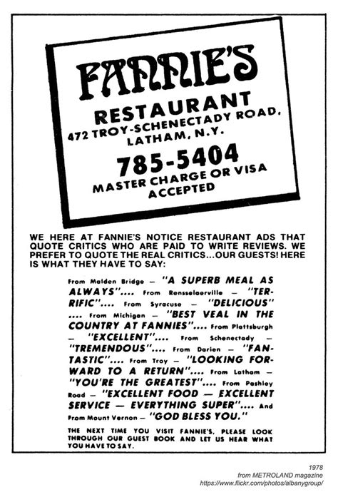 Fannie S Restaurant Albanygroup Archive Flickr