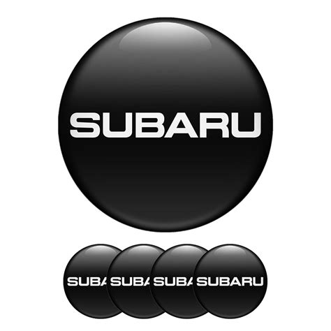 Subaru Wheel Center Cap Domed Stickers Classic Logo Wheel Emblems