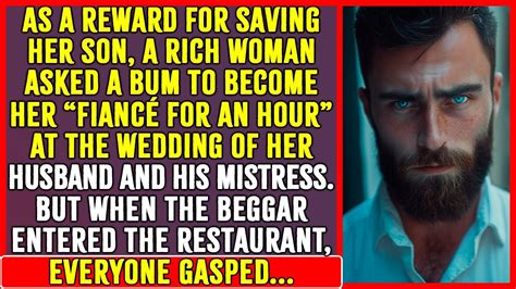 As A Reward For Saving Her Son A Rich Woman Asked A Bum To Become Her